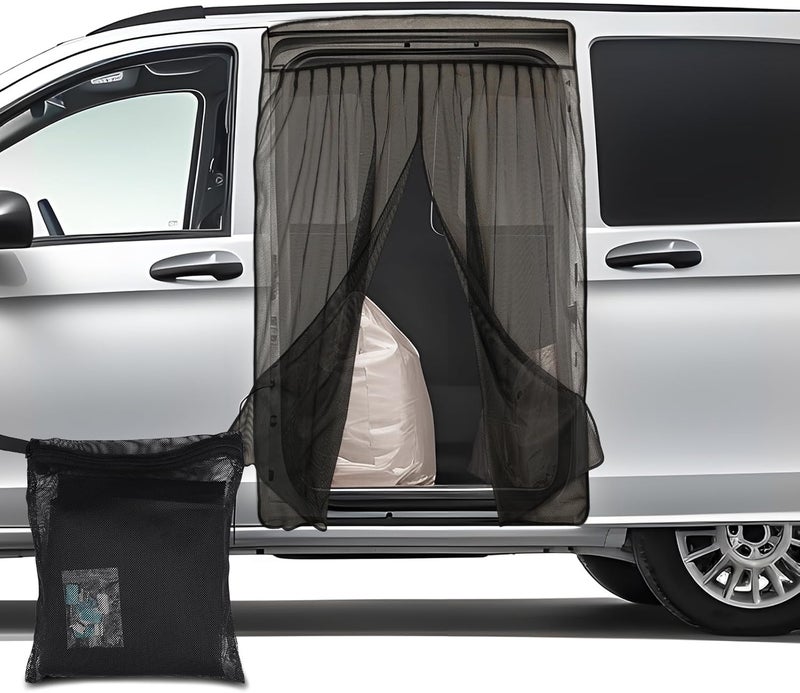 RVINGPRO Van Bug Screen for Sprinter, Universal Size Magnetic Mosquito Net for Ford Transit, ProMaster & Other Campervans, Motorhomes, RV Sliding Door Bug Mesh, Van Life Essentials (Small) - Image 1